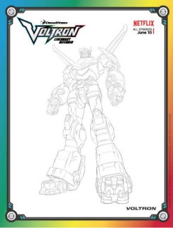 Voltron Legendary Defender Colouring Pages
