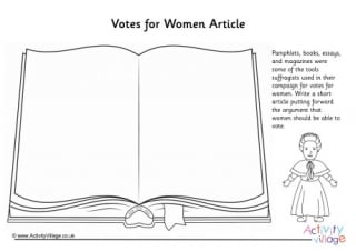 Votes for Women Article