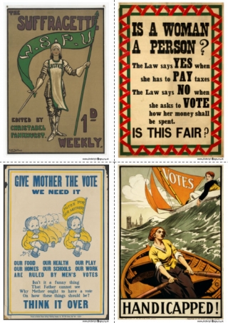 Votes for Women Display Posters