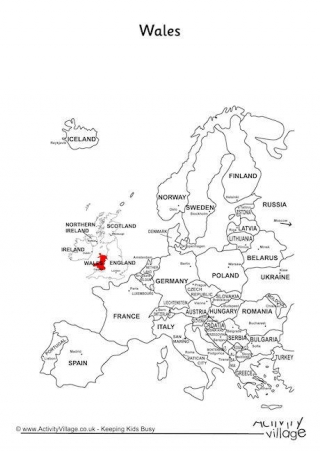 Wales On Map Of Europe