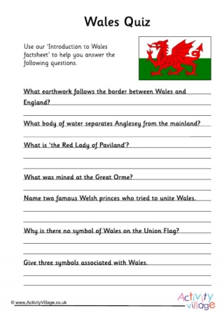 Wales Quiz