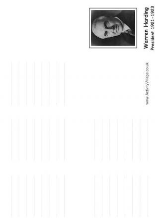 Warren Harding Booklet