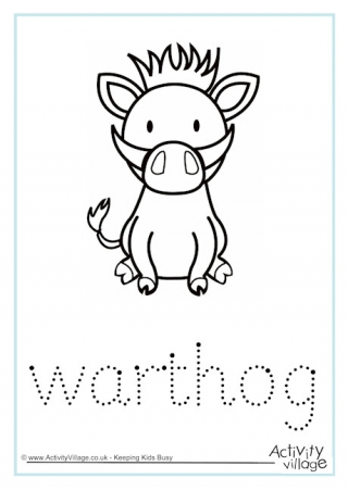 Warthog Word Tracing