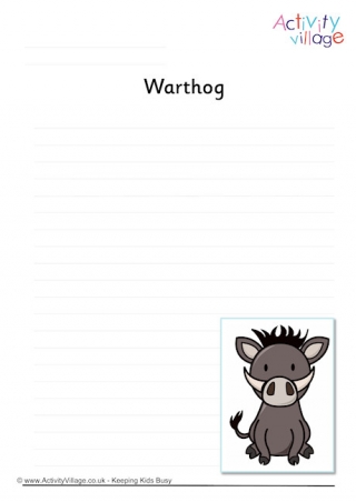 Warthog writing page