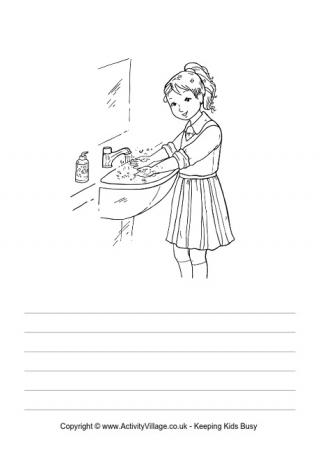 Wash Your Hands Story Paper
