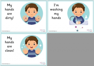 Washing Hands Slideshow Posters - Boy