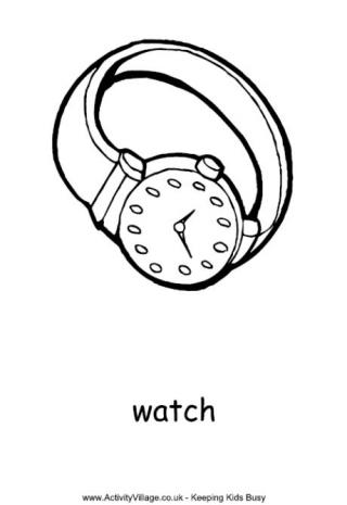 Clothing Colouring Pages