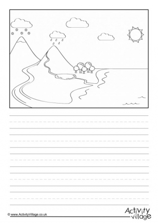 Water Cycle Story Paper - Blank