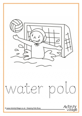 Water Polo Word Tracing