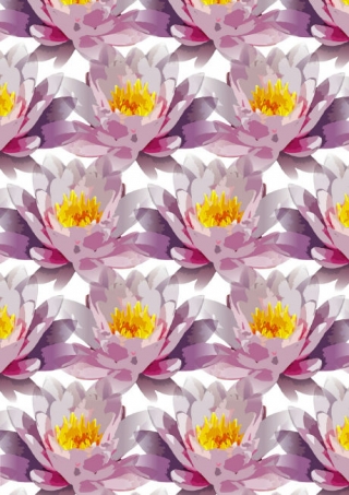 Waterlilies Scrapbook Paper