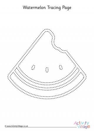 Watermelon Tracing Page