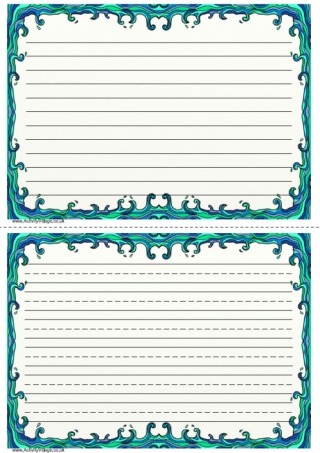 Waves Writing Frame 2
