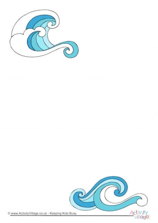 Waves Writing Paper