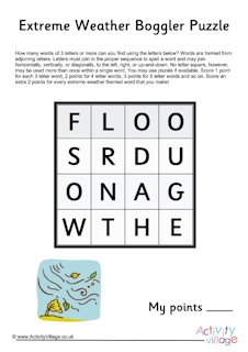 Weather Boggler Puzzles
