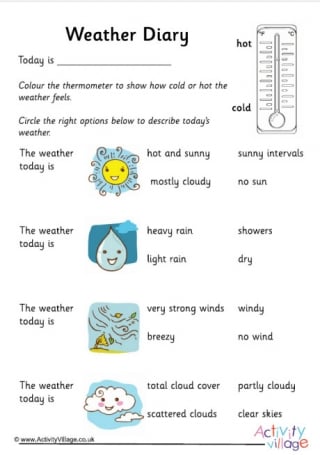 Weather Diary - Describing the Weather