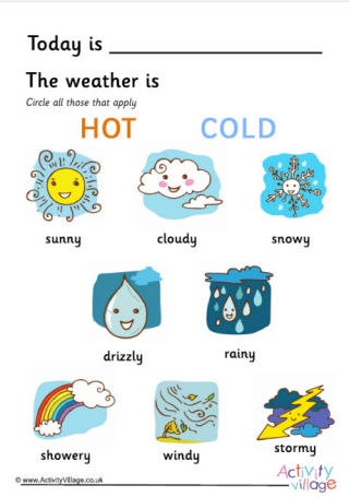 Weather Diary - Picture Chart