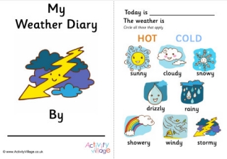 Weather Diary - Picture Chart Booklet