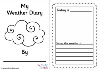 Weather Diary - Weather Story Booklet