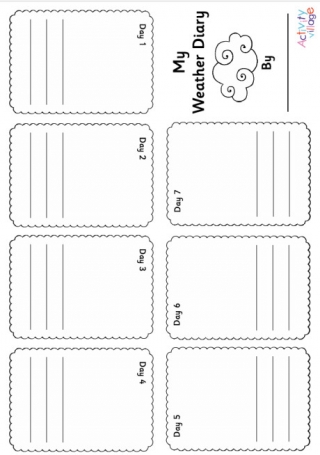 Weather Diary - Weather Story Mini Booklet