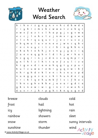 Weather Word Search 2