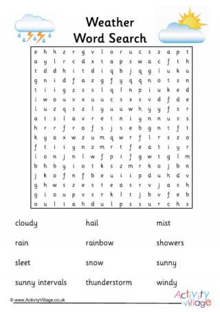 Weather Word Search