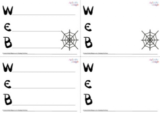 Web Acrostic Poem Printable