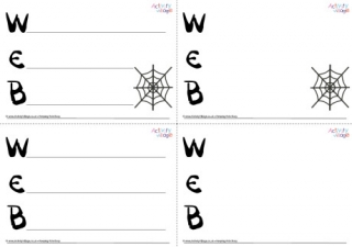 Web Acrostic Poem Printable