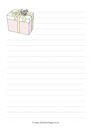 Wedding Gift Writing Paper