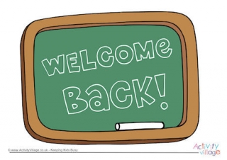 Welcome Back Blackboard Poster