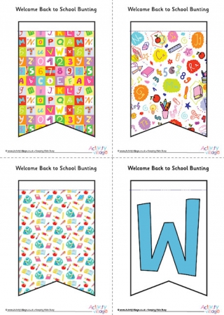 Welcome Back To School Bunting