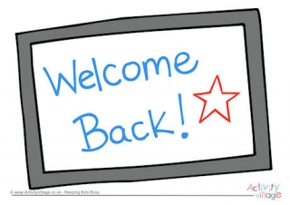Welcome Back Whiteboard Poster