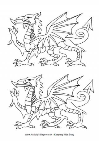 Welsh Dragon Templates