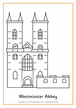 Westminster Abbey Colouring Page 2