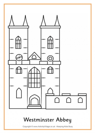 Westminster Abbey Colouring Page 2
