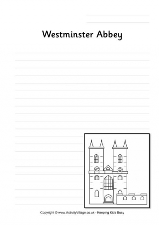 Westminster Abbey Writing Page