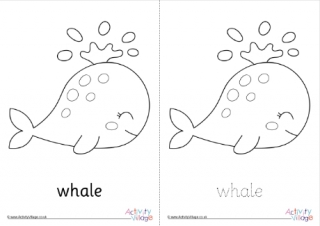 Whale Colouring Page 3