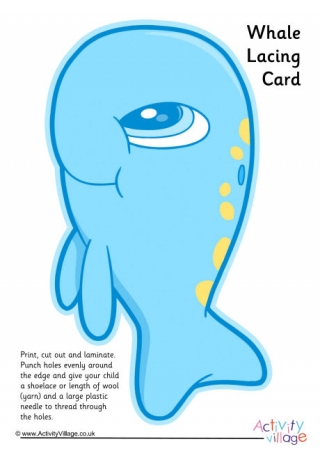 Whale Lacing Card 2
