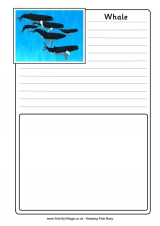 Whale Notebooking Page
