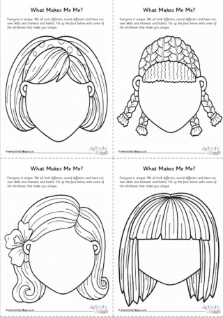 All About Me Worksheet 1