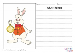 White Rabbit Story Paper