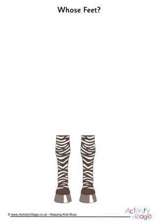 Whose Feet Zebra