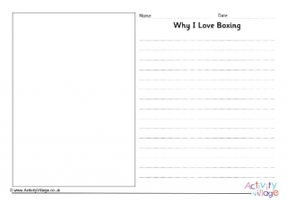 Why I Love Boxing Writing Prompt