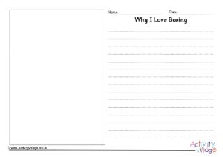 Why I Love Boxing Writing Prompt