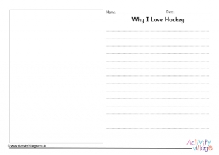 Why I Love Hockey Writing Prompt