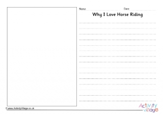 Why I Love Horse Riding Writing Prompt