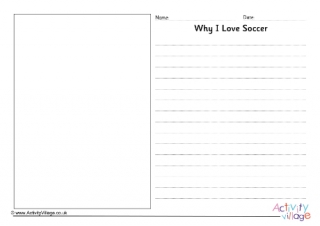 Why I Love Soccer Writing Prompt