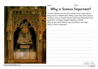 Why is Science Important Worksheet