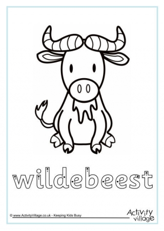 Wildebeest Finger Tracing