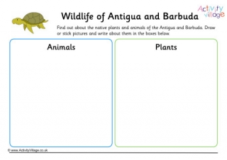 Wildlife of Antigua and Barbuda Worksheet