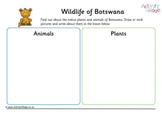 Wildlife Of Botswana Worksheet